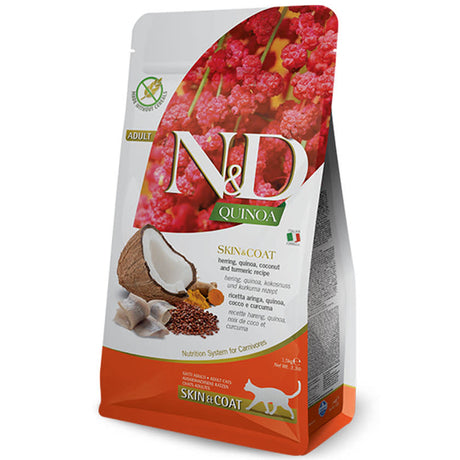 Natural And Delicious Quinoa Feline Skin Coat Arenque 7 5Kg