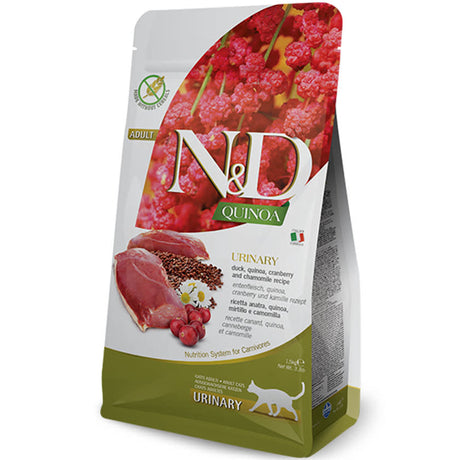 Comida para Gatos Natural And Delicious Quinoa Feline Urinary Pato 1 5Kg
