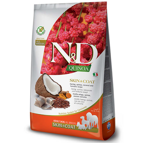 Natural And Delicious Quinoa Skin Coat Arenque Para Perros 2 5Kg