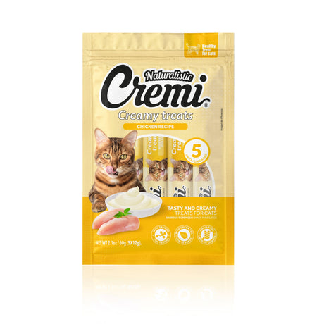 Snack Gato Naturalistic Cremi Pollo 60 Grs