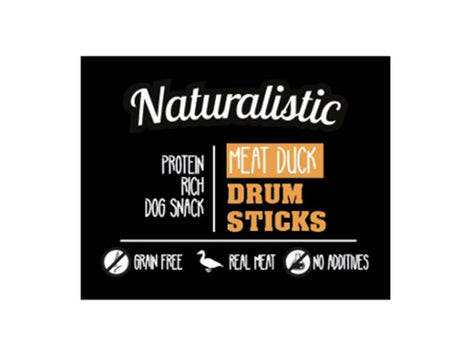 Naturalistic Dog Grill Meat Duck Drumsticks 6 Un 90Gr