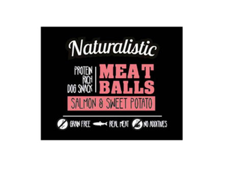 Naturalistic Dog Premium Meat Balls Salmon Sweet Potato 100Gr