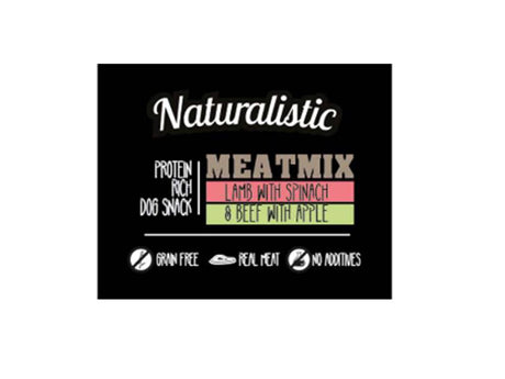 Naturalistic Dog Premium Meatmix Lamb With Spinach Beef With Apple 100Gr