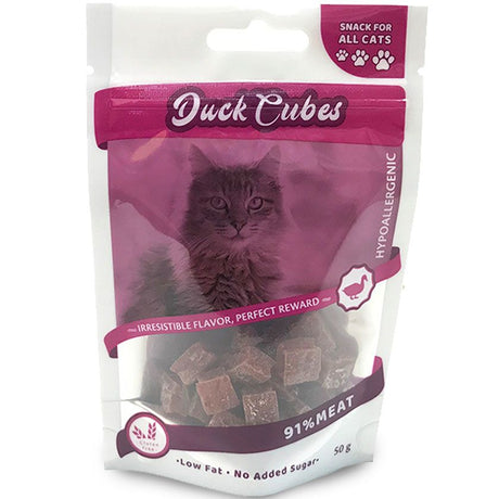 Naturalistic Cat Snack Duck Cubes 50Gr