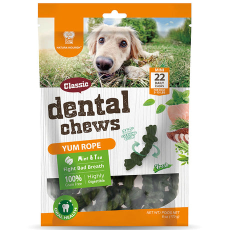 Nature Nourish Dental Chews Yum Rope Menta 170Gr