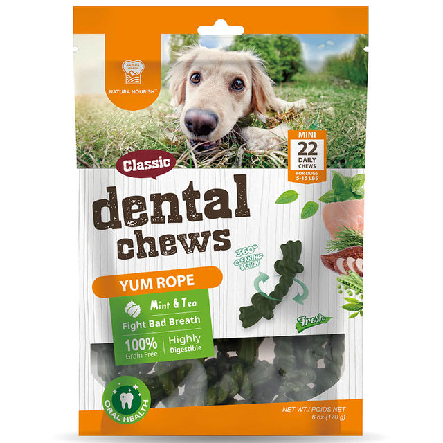 Nature Nourish Dental Chews Yum Rope Menta 170Gr