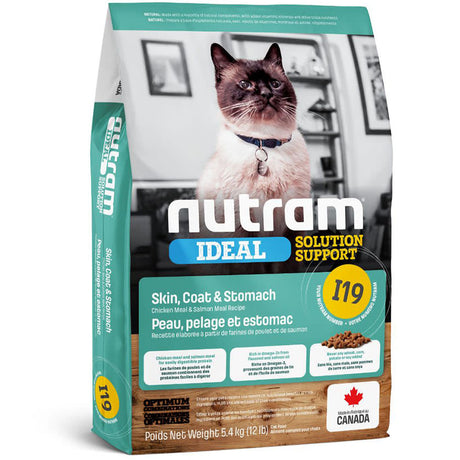 Comida para Gatos Nutram I19 Ideal Skin Coat 5 4Kg