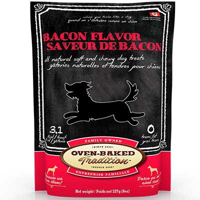 Oven Baked Dog Bacon Treats 227Gr