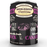Lata Oven Baked Perro Pate Pato 354Gr