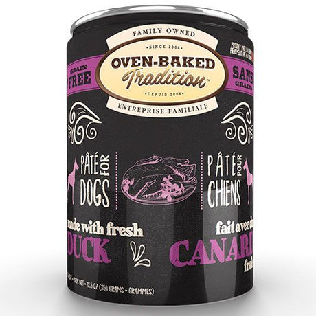 Lata Oven Baked Perro Pate Pato 354Gr