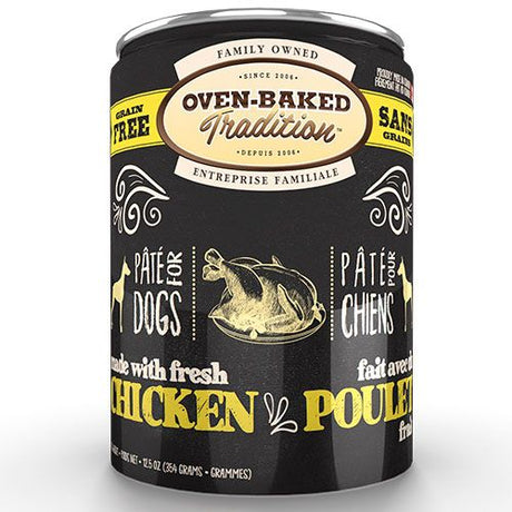 Lata Oven Baked Perro Pate Pollo 354Gr