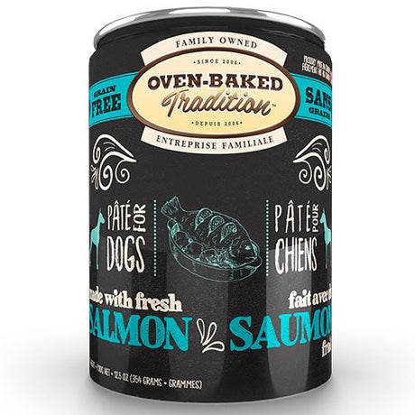 Lata Oven Baked Perro Pate Salmon 354Gr