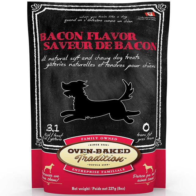 Oven Baked Dog Bacon Treats 227Gr