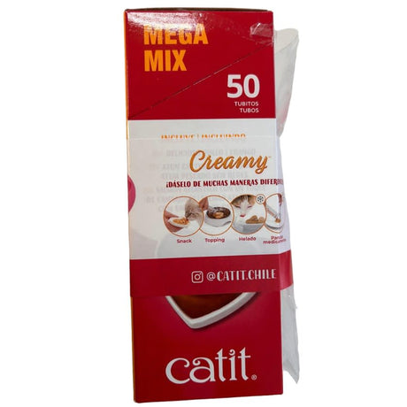 Alimento para Gatos Pack Cat It Creamy Multipack 50 Un Molde Silicona