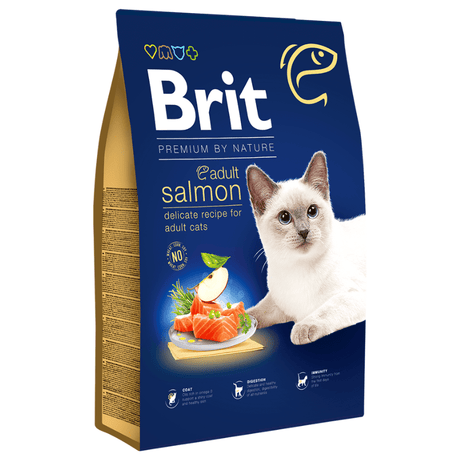 Brit Premium By Nature Cat Adult Salmon 8 Kg