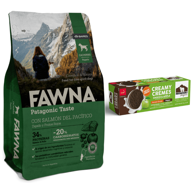Pack Especial Fawna Cachorro Pequeno 3Kg Galletas Manzana Indomitable De Regalo