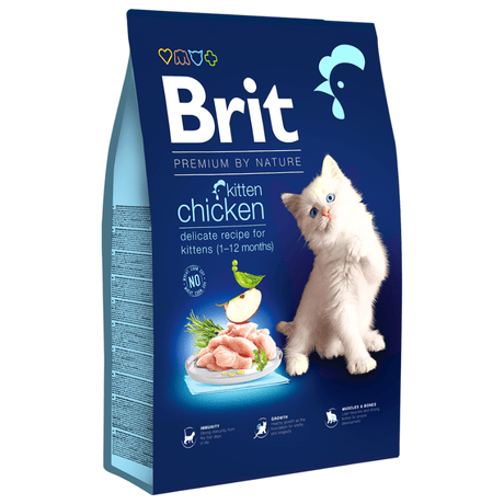 Comida para Gatos Brit Premium By Nature Cat Kitten Chicken 8 Kg