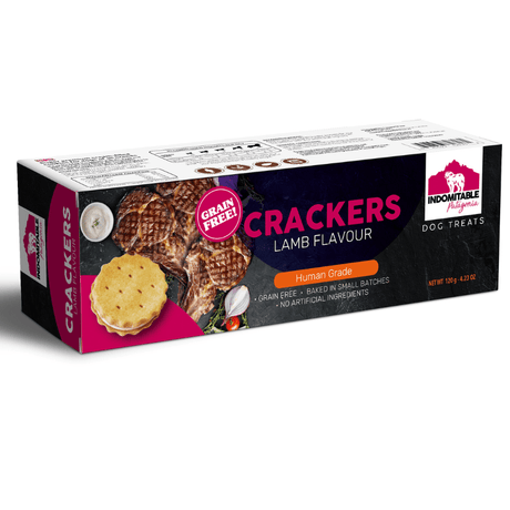 Alimento para Perros Galletas Indomitables Perro Crackers Cordero 120 Gr