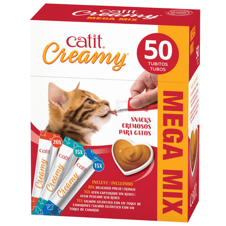 Mundo para Gatos Catit Creamy Megamix Multipack 50 Un