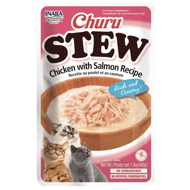 Inaba Churu Cat Stew Chicken Salmon 40 Gr