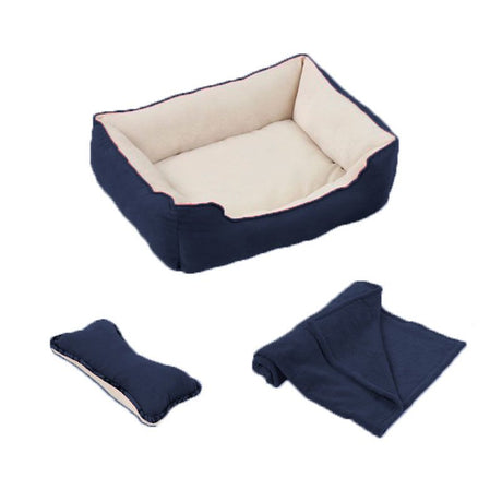 Pawise Pawise Cama Manta Cojin Azul