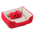  Pawise Cama Manta Cojin Rojo