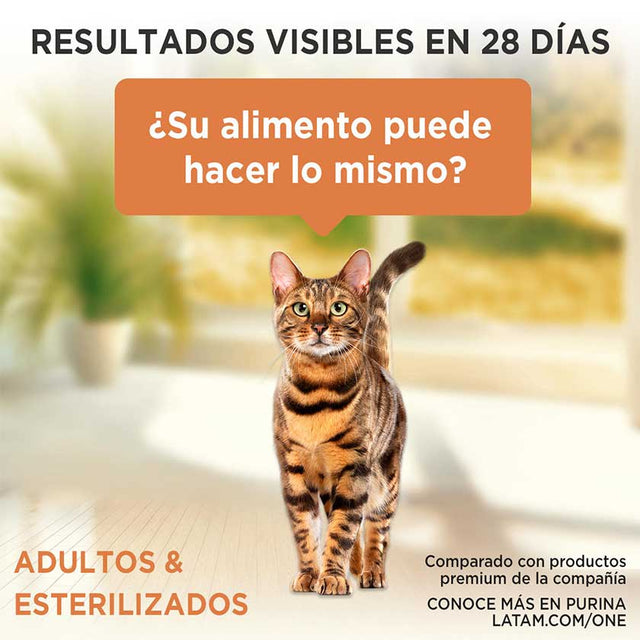 Purina One Pouch Gato Adulto Esterilizado Sabor Carne 85Gr