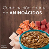 Purina One Pouch Gatos Adultos Y Gatitos Sabor Salmon Atun Y Pescado 85Gr