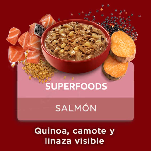 Purina One Pouch Perros Adultos Y Cachorros Sabor Salmon 85Gr Pack 15 Unidades