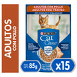  Purina Cat Chow Hydro Adultos Pollo 85Gr Pack 15 Unidades