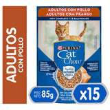  Purina Cat Chow Hydro Adultos Pollo 85Gr Pack 15 Unidades