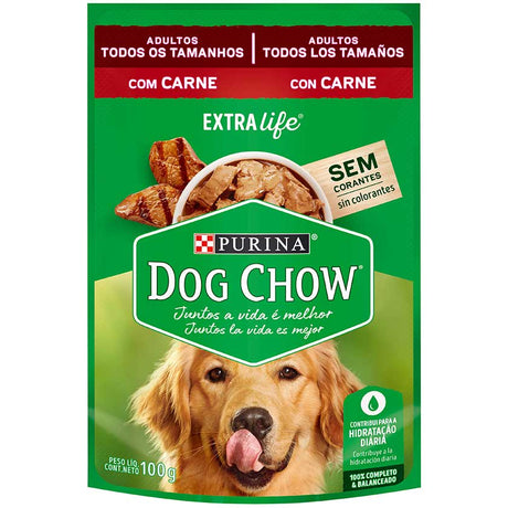 Purina Dog Chow Alimento Humedo Adulto Carne 100Gr