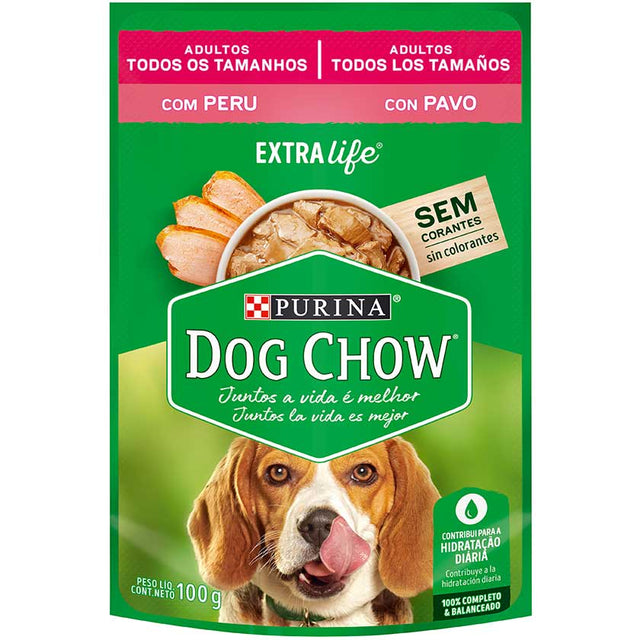  Purina Dog Chow Alimento Humedo Adulto Pavo 100Gr