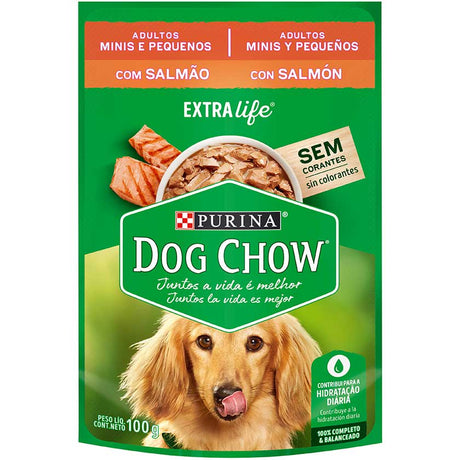 Purina Dog Chow Alimento Humedo Adulto Razas Pequenas Salmon 100Gr