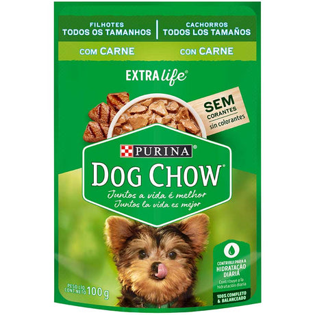 Purina Dog Chow Alimento Humedo Cachorro Carne 100Gr