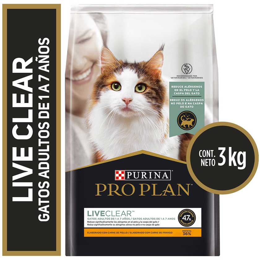 PURINA PRO PLAN LIVECLEAR 成猫用 3kg Purina PRO PLAN® Adulto Live Clear 3kg – NovaPet
