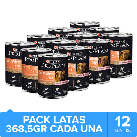 Productos Purina Pro Plan Adult Sensitive Salmon Y Arroz 368 5Gr Pack 12 Unidades