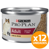 Purina Pro Plan Lata Gato Adulto Pack 12 Unidades