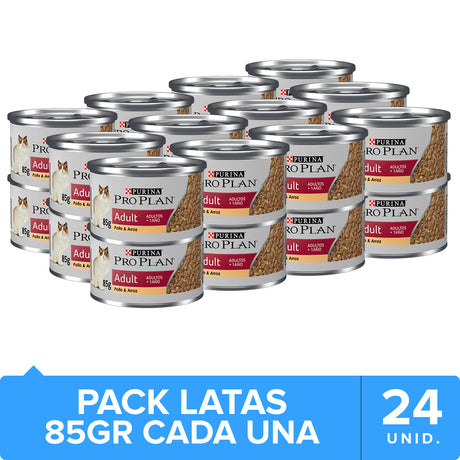 Purina Pro Plan Lata Gato Adulto Pack 24 Unidades