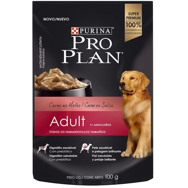  Purina Pro Plan Pouch Adult Dog Carne En Salsa 100Gr