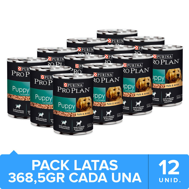 Purina Pro Plan Puppy Lata 368 5Gr Pack 12 Unidades