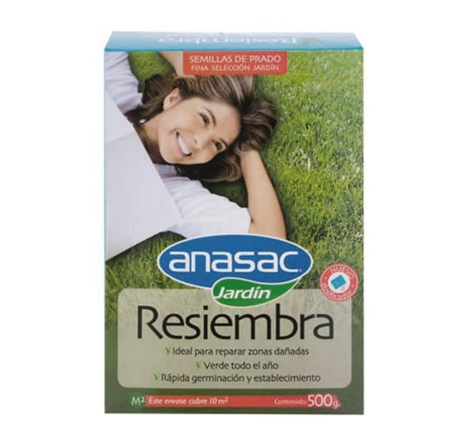  Semilla De Pasto Mezcla Resiembra Anasac Jardin 500Gr