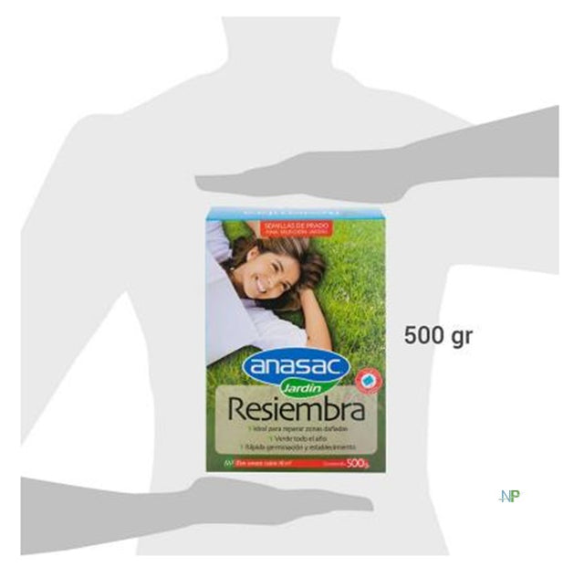  Semilla De Pasto Mezcla Resiembra Anasac Jardin 500Gr