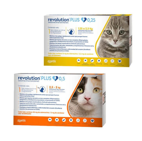 Mundo para Gatos Revolution Plus Para Gatos 0 25Ml 1 25 A 2 5 Kg