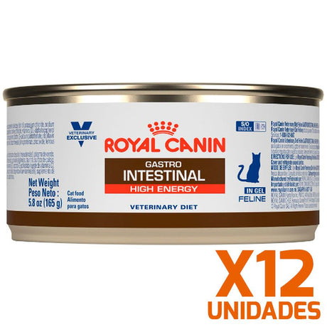 Royal Canin Latas Vet Diet Felino Gastro Intestinal High Energy X 12 Unidades