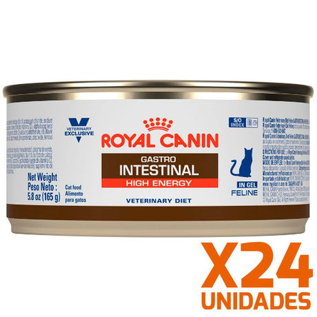 Royal Canin Latas Vet Diet Felino Gastro Intestinal High Energy X 24 Unidades