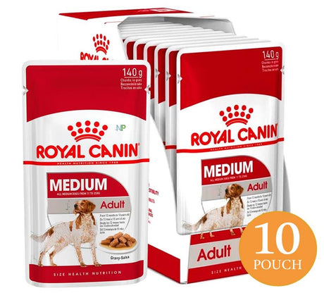 Royal Canin Medium Adulto Pouch 140Gr X 10 Unidades