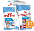 Royal Canin Medium Puppy Pouch Pack 10 Unidades
