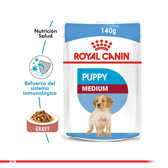 Royal Canin Medium Puppy Pouch Pack 10 Unidades