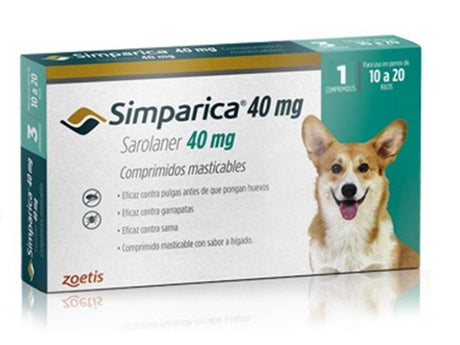 Productos Simparica 10 A 20Kg 1 Comprimido